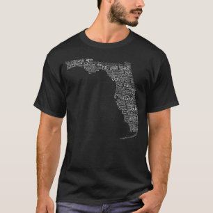 Floride USA Slang Word Carte d'art T-shirt