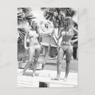 Floride Vintage Bikini Girls photo carte postale V