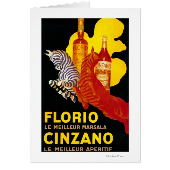 Florio Cinzano Poster Vintage Europe (Devant)