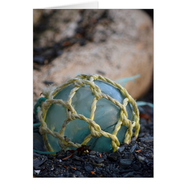 Flotteur de pêche en verre, vertical (Devant)