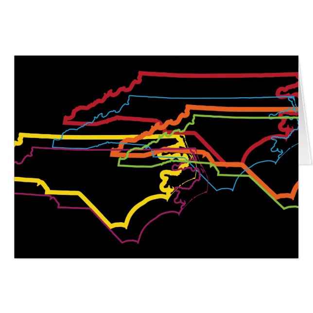 flou de la fierté de la caroline du nord (Devant horizontal)