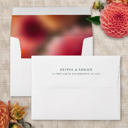 Flou Floral Élégance Moderne Mariage Été Automne 