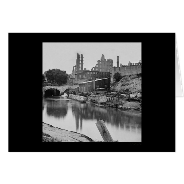 Flour Mill by the James River & Richmond, VA 1865 (Devant horizontal)