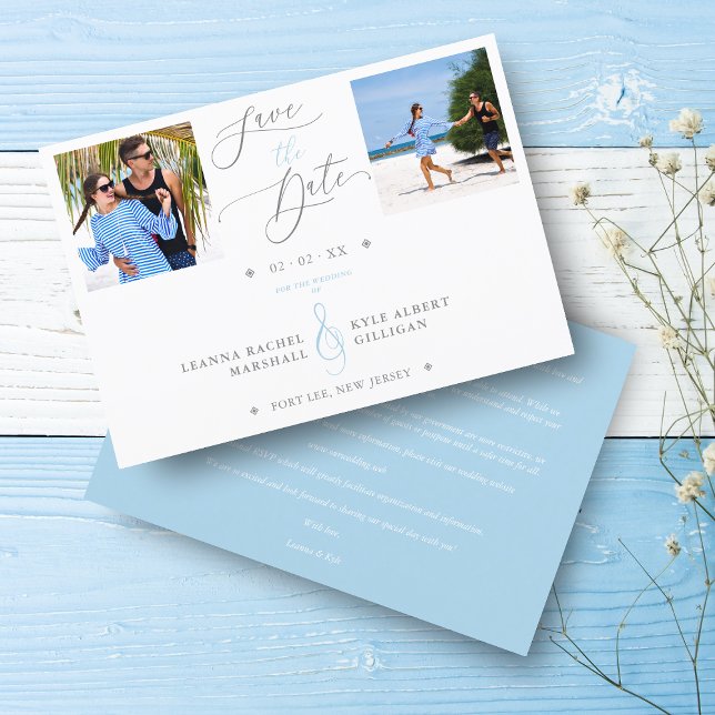 Flouris Bleus 2 Photos Mariage sophistiqué (Créateur téléchargé)