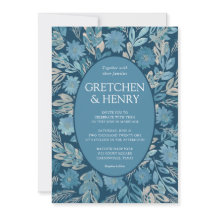 Flourish Watercolor Peinture Faire-part de mariage