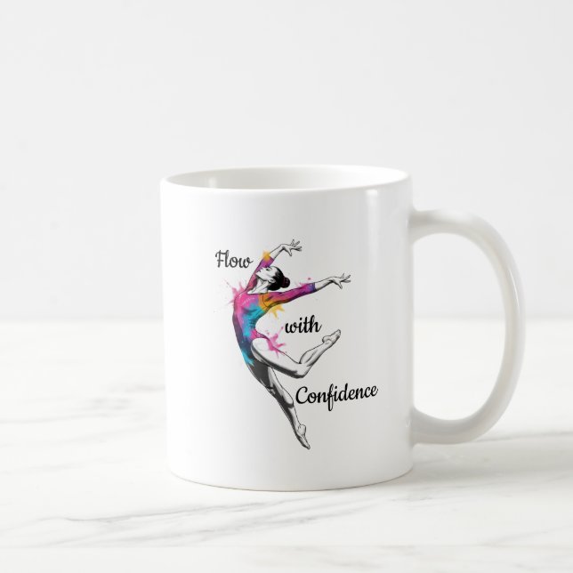 Flow with Confidence – Artistic Gymnastics Mug (Droite)