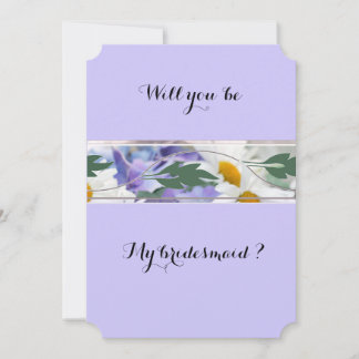 Flower Abstrait Serez-Vous Ma Carte De Servante D'