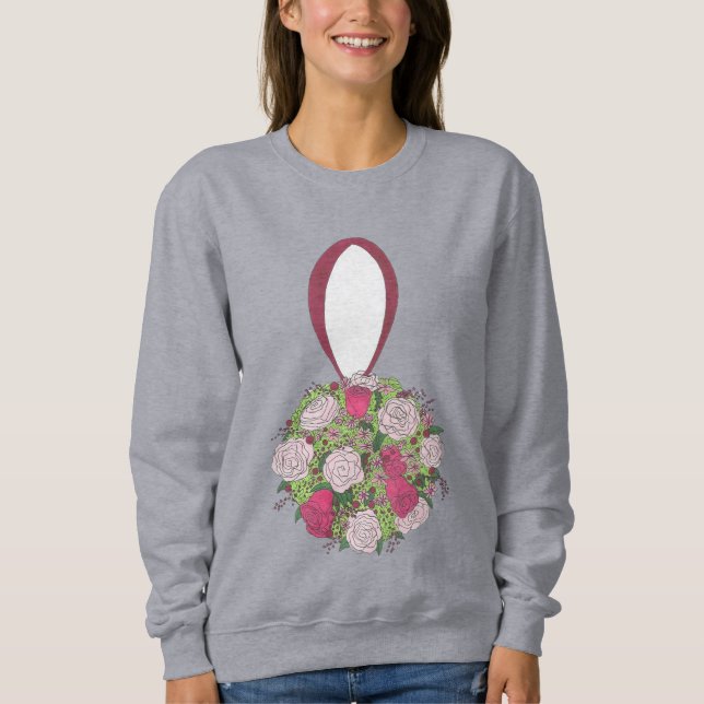 Flower Bouquet Bride Bridesmaid Mariage Sweatshirt (Devant)