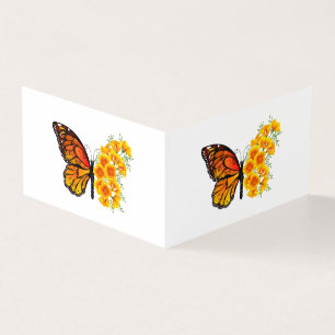 Flower Butterfly with Yellow California Poppy