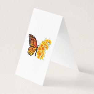Flower Butterfly with Yellow California Poppy