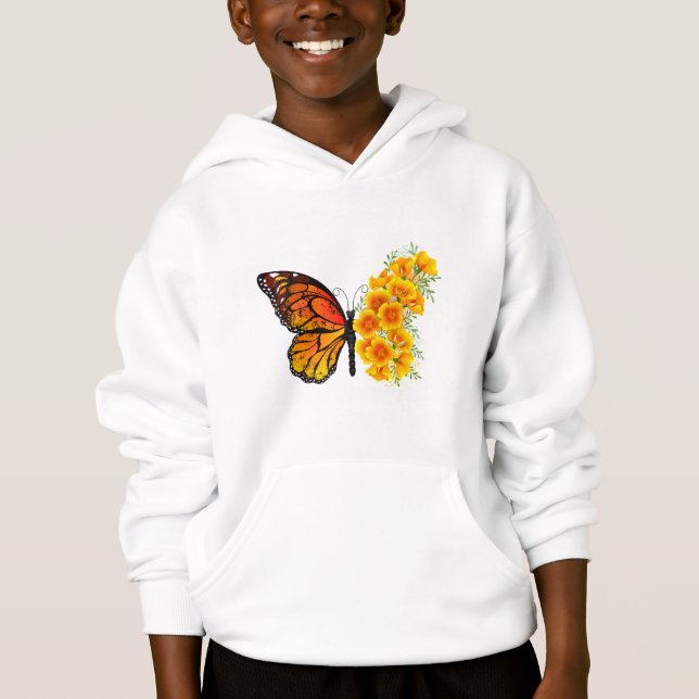 Flower Butterfly with Yellow California Poppy (Devant)