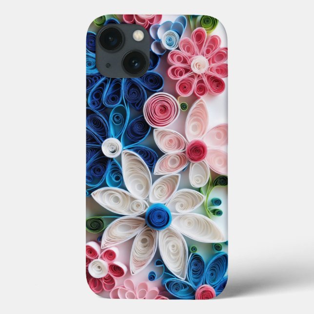 Flower Design iPhone 13 Coque (Verso)