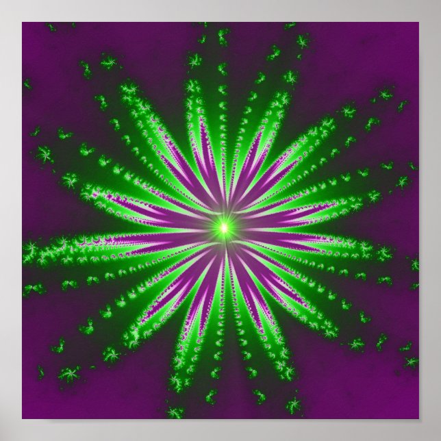 Flower Fractal Poster (Devant)
