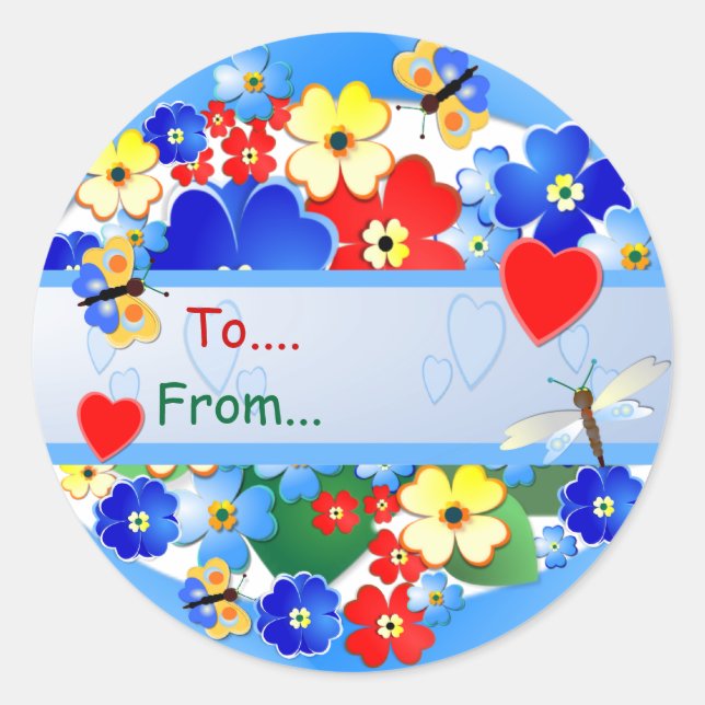 Flower Garden ~ Gift Sticker # 2 (Devant)