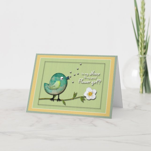 Flower girl Niece Invitation (Devant)