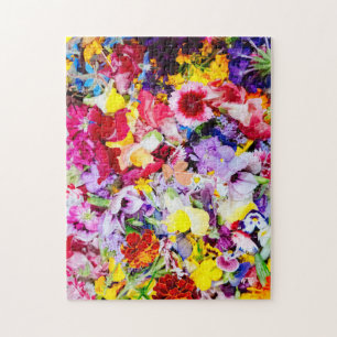 Flower Market Art Photo Puzzles Flower Art Jigsaw