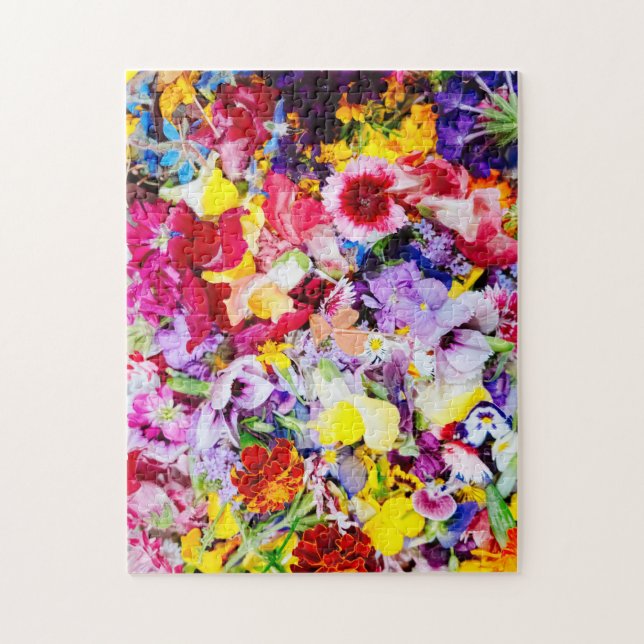 Flower Market Art Photo Puzzles Flower Art Jigsaw (Vertical)