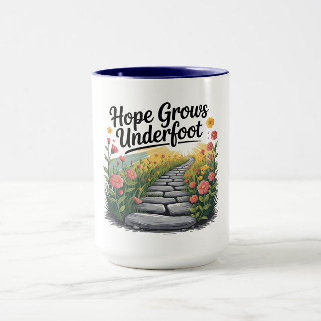 Flower Path - Nature-Inspired Mental Health Mug (Centre)