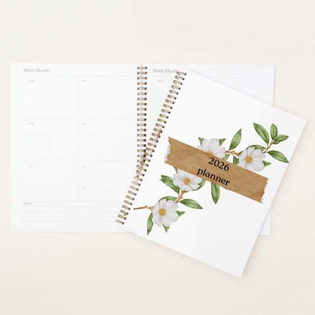 flower planner (Devant avec enveloppe)