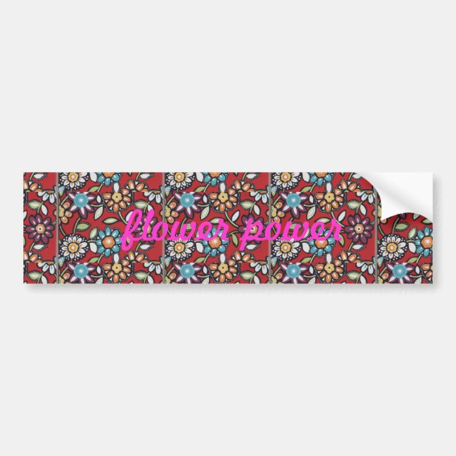 flower power bumper sticker (Devant)