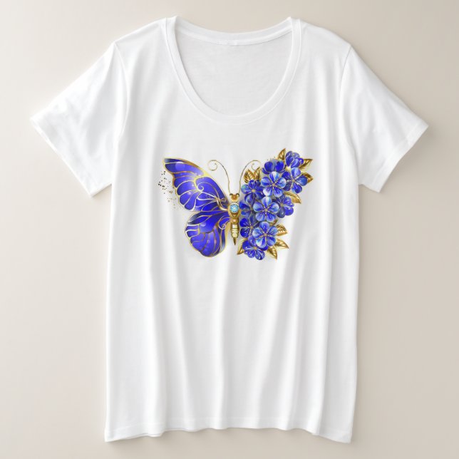 Flower Sapphire Butterfly (Design devant)