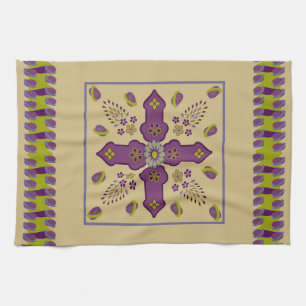 Flower Spring of Life serviette de cuisine