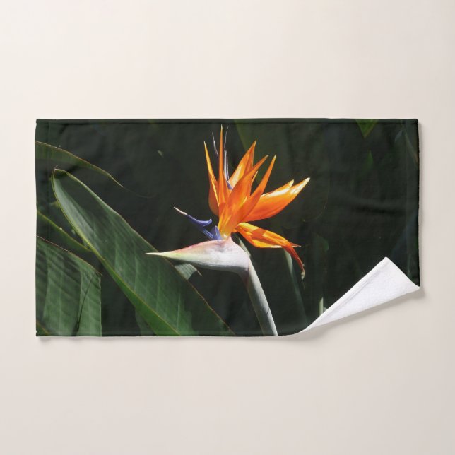 Flower tropical orange paradise (Serviette à main)
