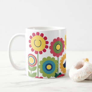 flowers coffee mug