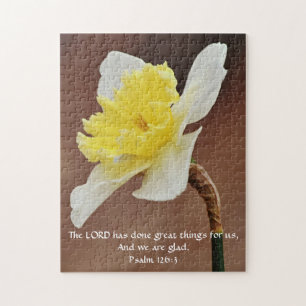 Flowers of Faith Psalm Daffodil Puzzle