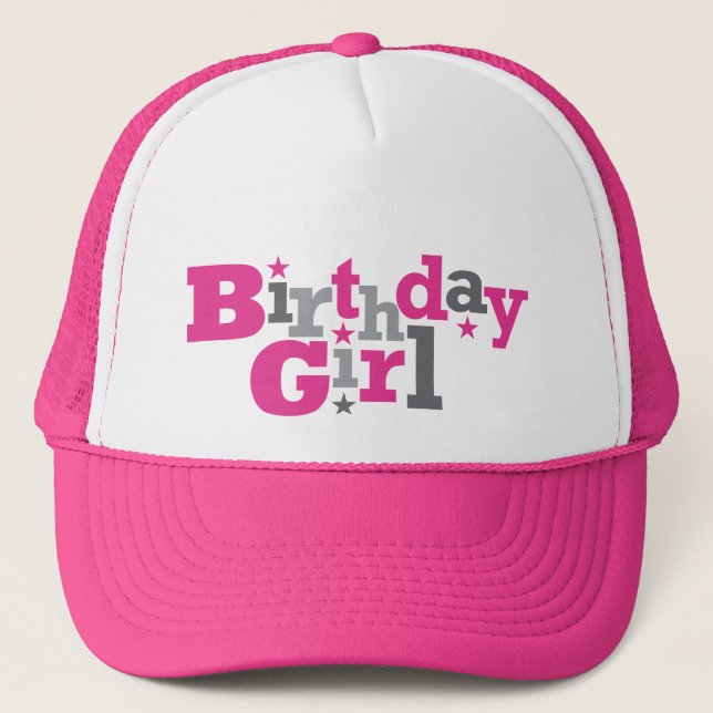Fluctuation Type Casquette fille anniversaire (Devant)