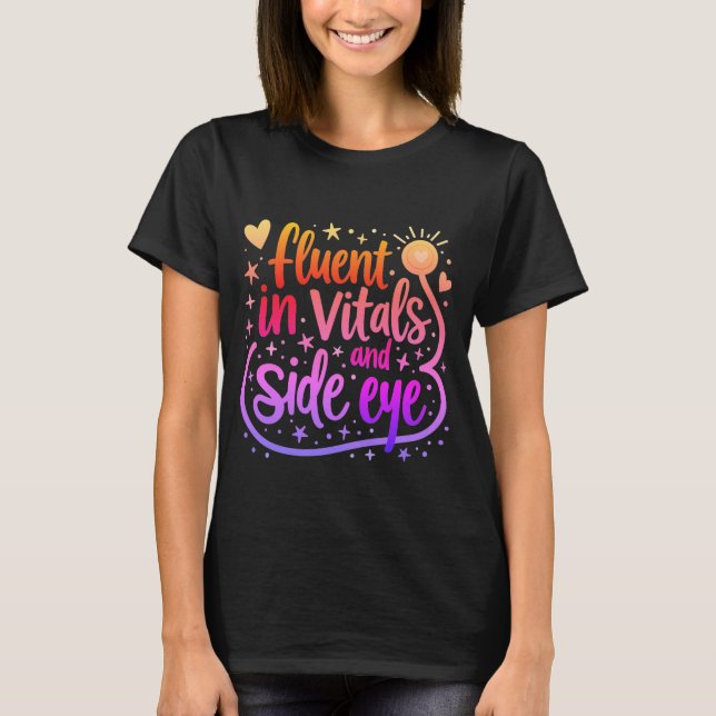 Fluent en Vitals et T-shirt de l'infirmière regard (Devant)
