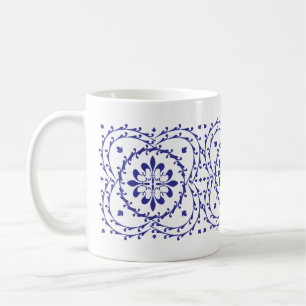 Fluer-de-lis Quatrefoil Mug