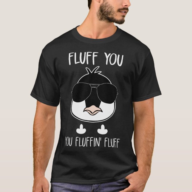 fluff vous vous des T-shirts de poulet de duvet de (Devant)