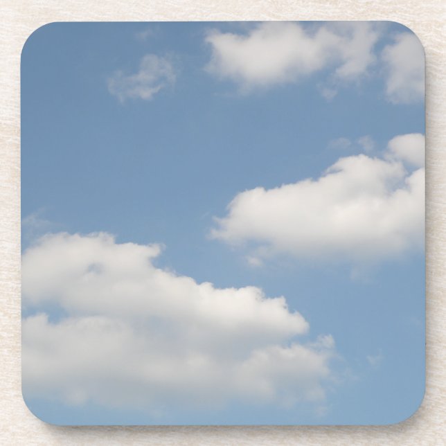 Fluffeux Cumulus Nuages Dessous de verre liège (Devant)
