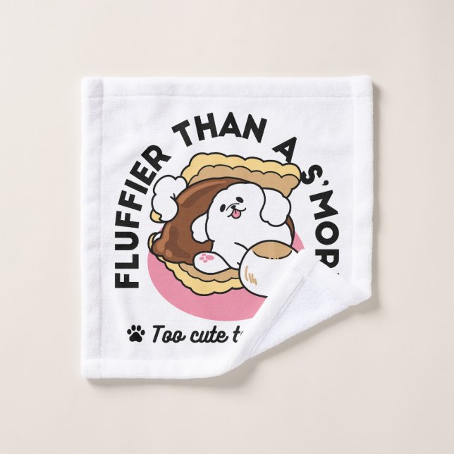 Fluffier Tha’more - Chien mignon et Pun de dessert (Gant de toilette)