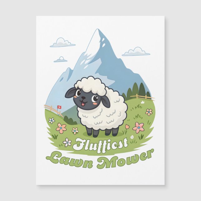 Fluffiest Lawn Mower - Adorable Blacknose Sheep (Devant)