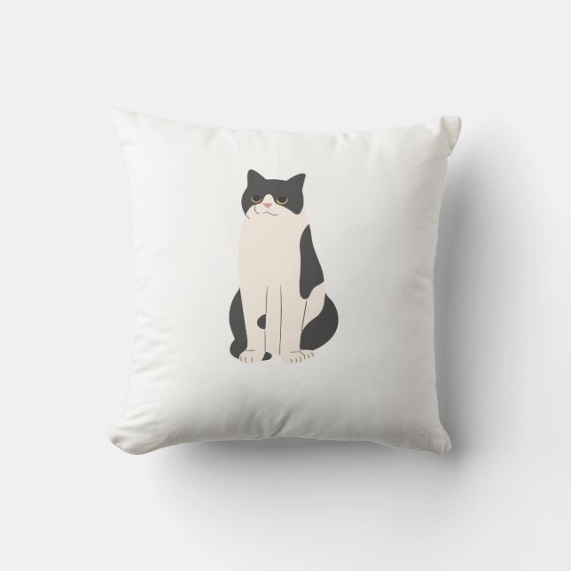 Fluffy Cat Coussin Personnaliser (Recto)