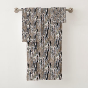 Fluffy Cattails Nature Motif