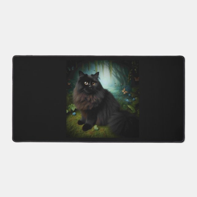 Fluffy Chat noir en Misty Woods (Recto)