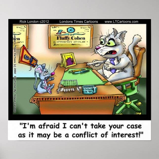 Fluffy Cohen Attorney at Claw Drôle Poster (Devant)