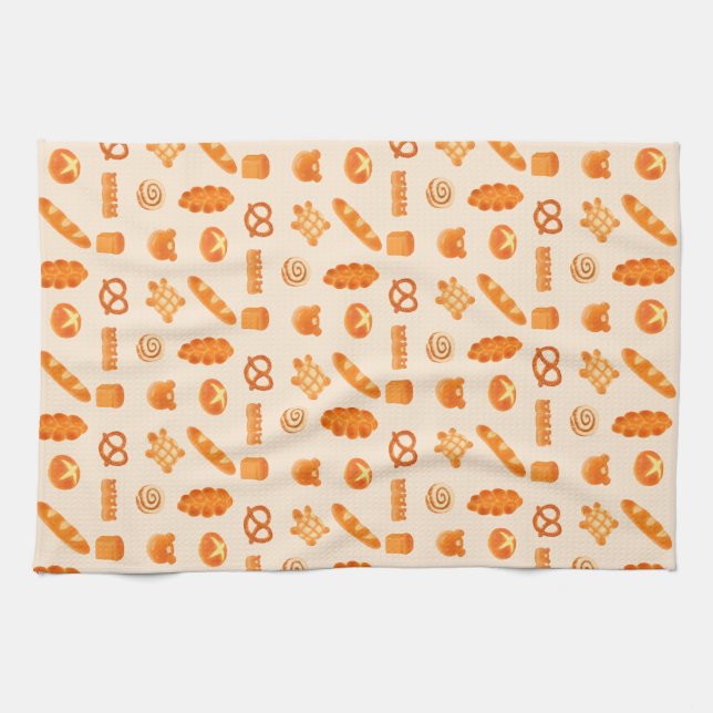 Fluffy Pain Boulangerie Serviettes de cuisine (Horizontal)