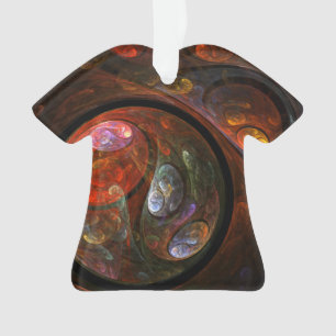 Fluid Connection Abstrait Art Acrylique Chemise