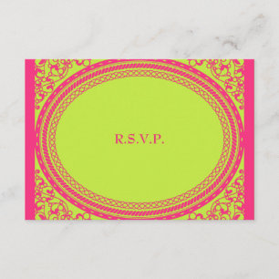 Fluorescent / Réception de mariage néon RSVP