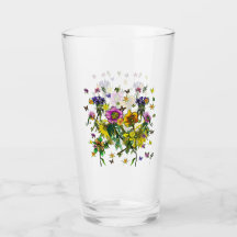 Flurie de fleurs (pas d'arrière) Verre