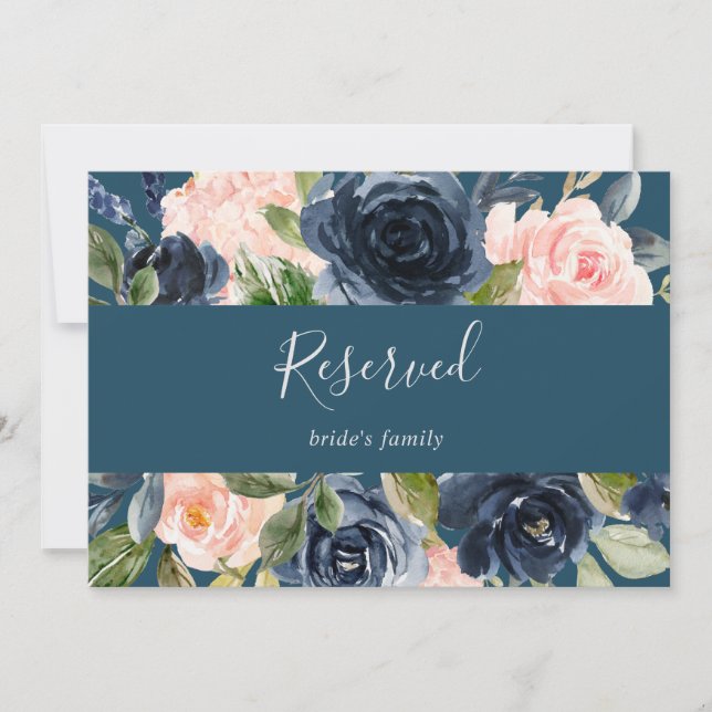 Flush et Navy Flowers | Symbole bleu réservé (Devant)