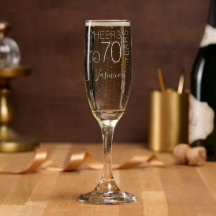À 70 ans de bonheur Black Gold Élégant Anniversair