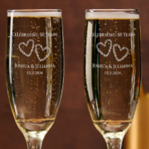 Elégant cadeau personnalisé 50e anniversaire Maria