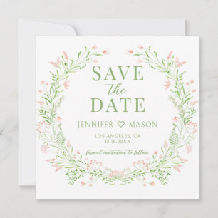 Flûte floue Enregistrer la date Photo Invitation