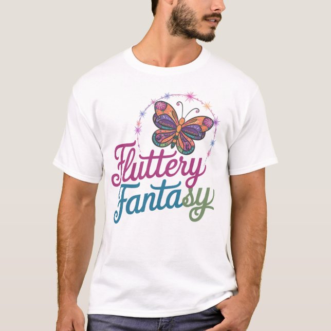 ✅ 👕 Fluttery Imaginaire T-Shirt Design 👕 ✅ (Devant)