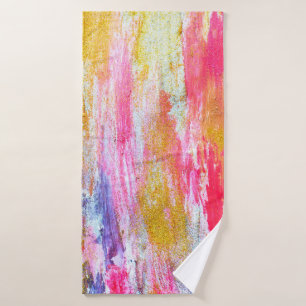 Flux Abstraits de peintures au mur. Texte moderne